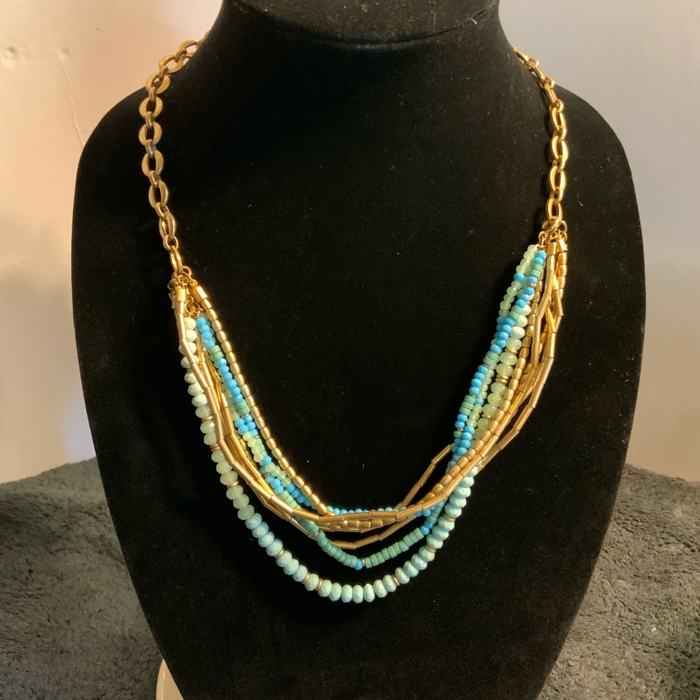 Multi-Row Beaded Necklace - Picture 2 of 2